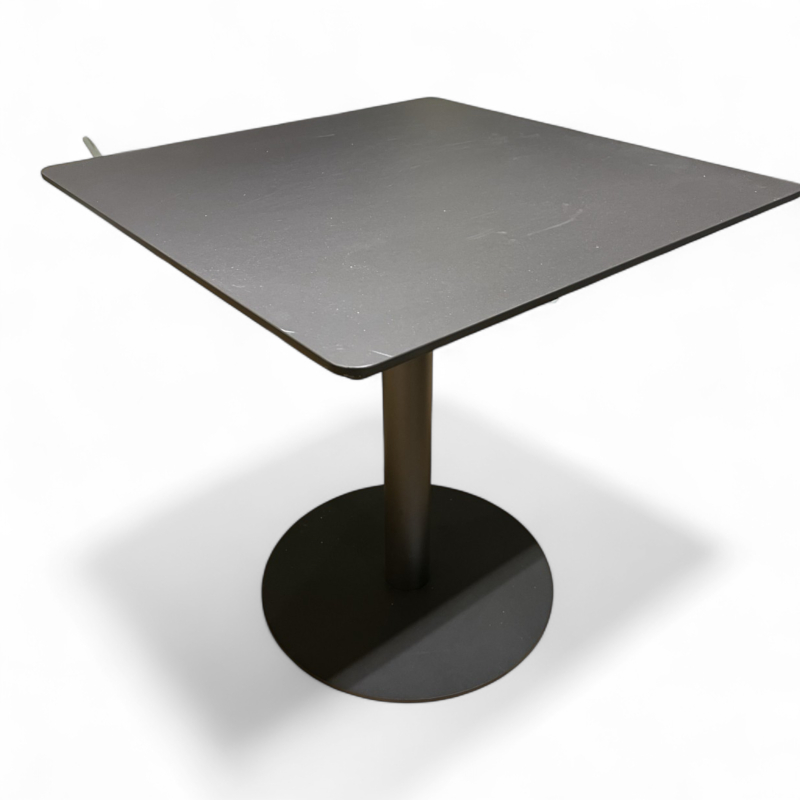 Train kafebord 70x70cm Mørk grå