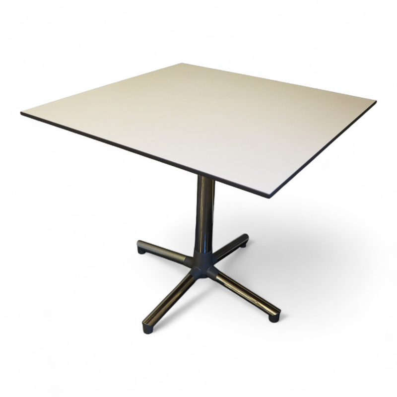 Next kantinebord 80x80cm Hvit plate