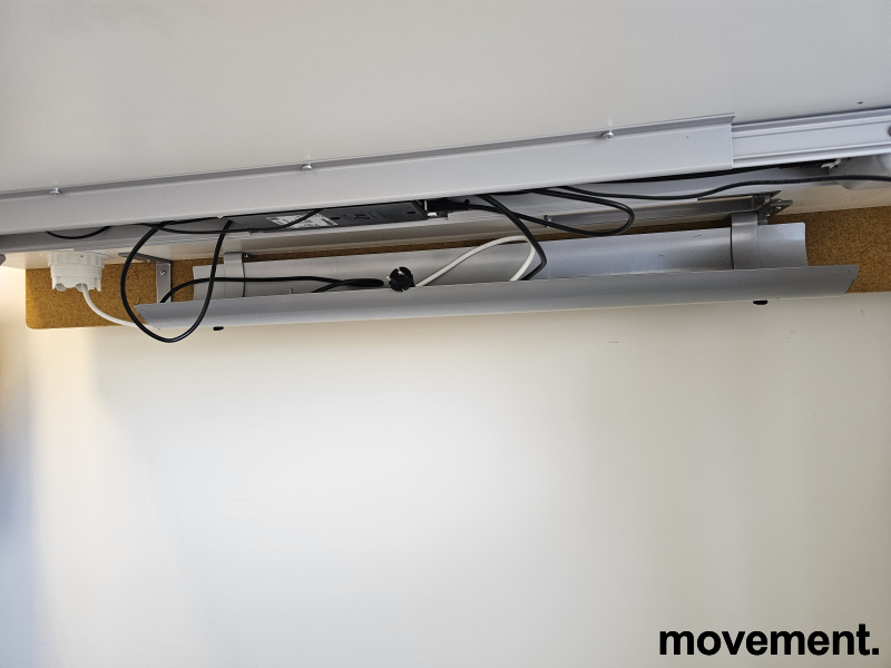 Hevsenk 160x80cm hvit plate, grått - 4 / 7