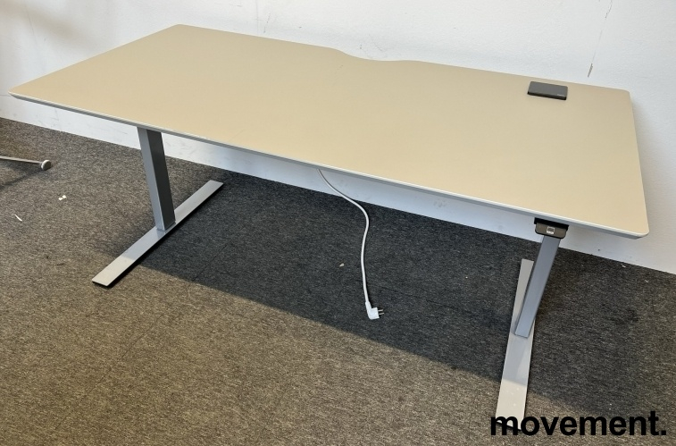 Delta 160x80cm Lys grå linoleum,