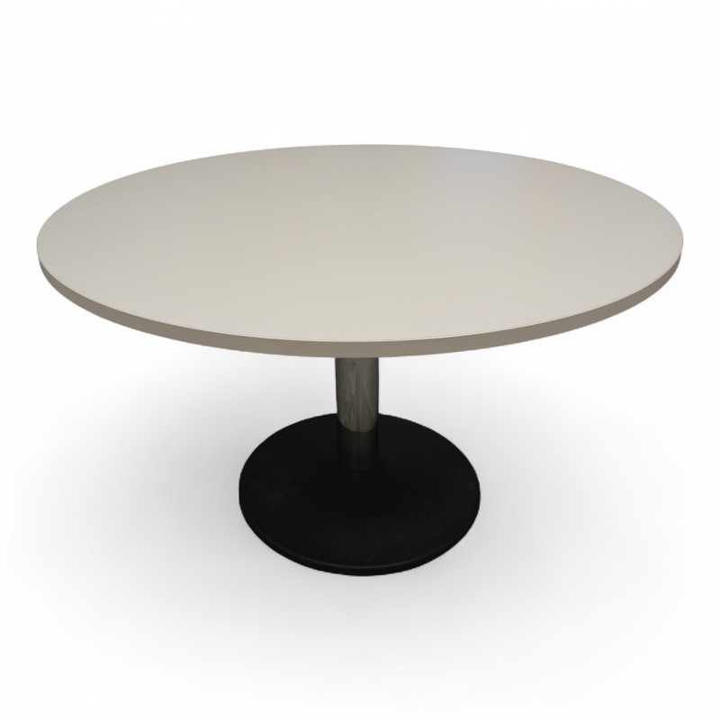 Kantinebord Ø=120cm Hvit laminat,