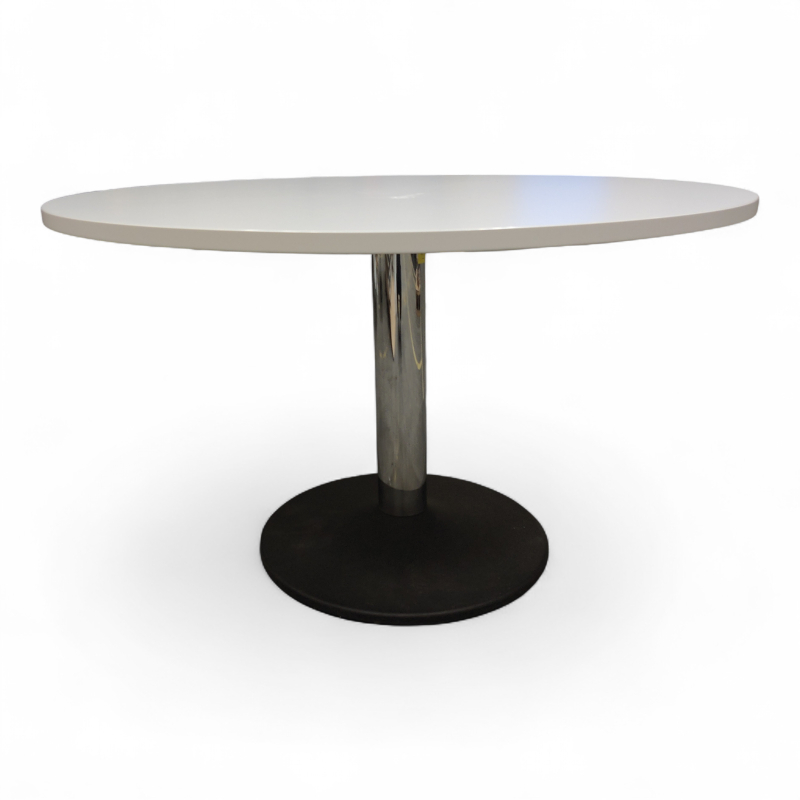 Kantinebord Ø=120cm Hvit laminat,