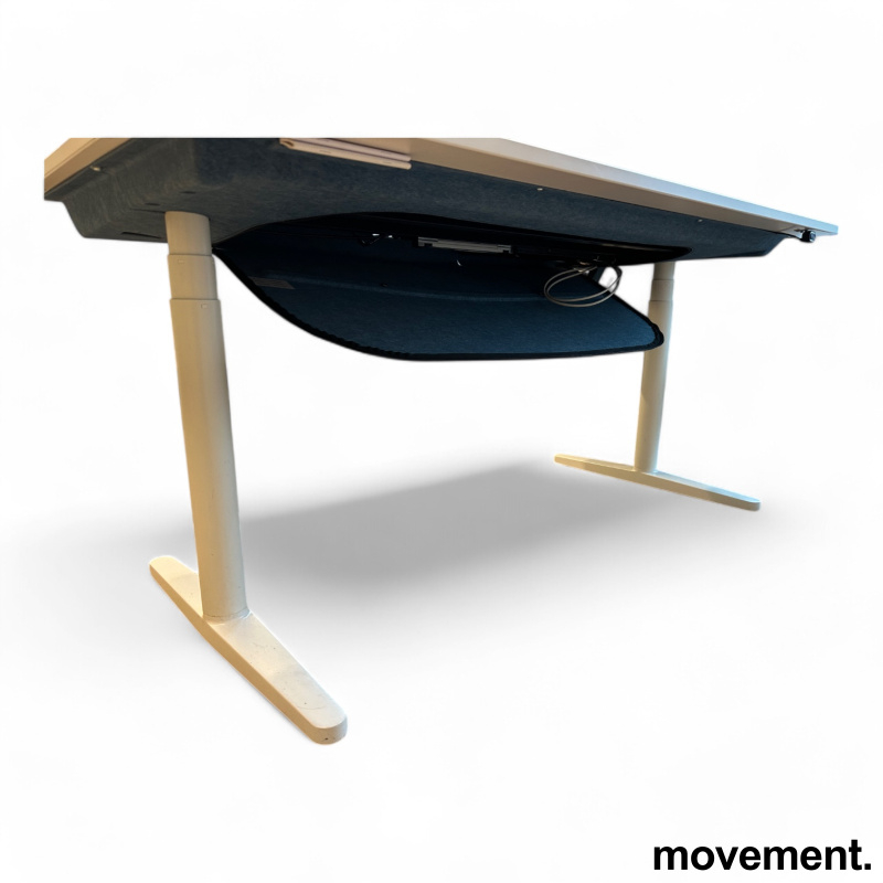 Tyde hevsenk 160x80cm Hvit, Pent