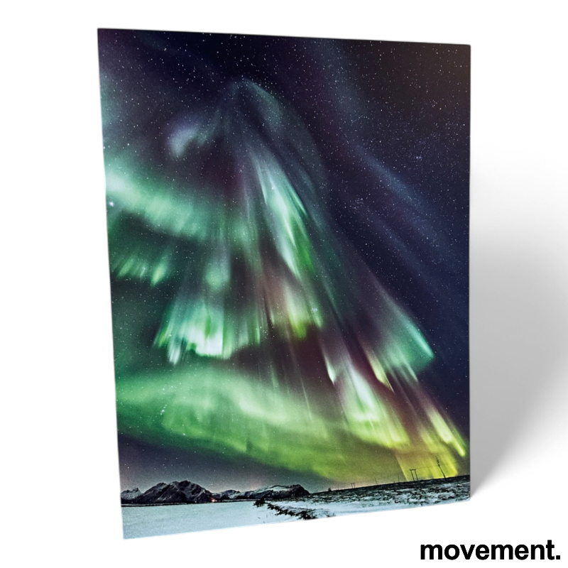 Nordlys på aluminiumsplate 60x80cm - 1 / 2
