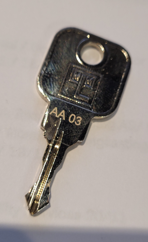 Reset nøkkel / Master key AA03