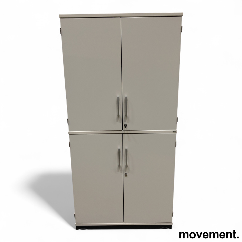 E-serie skap 2+2A4 Hvit, Pent brukt - 1 / 2