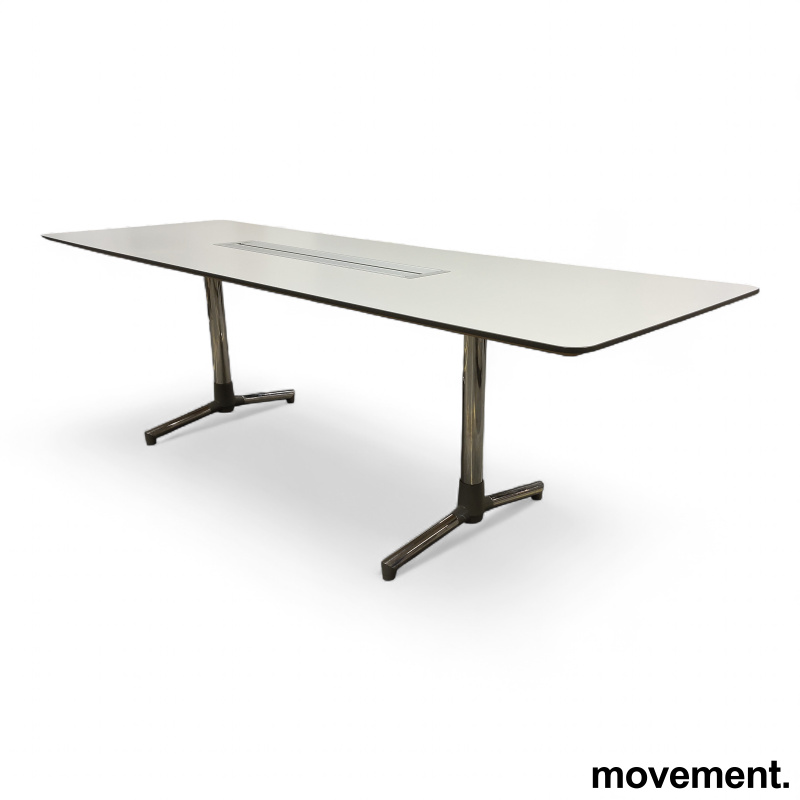 Next 240x80cm Hvit laminat, grå - 1 / 2