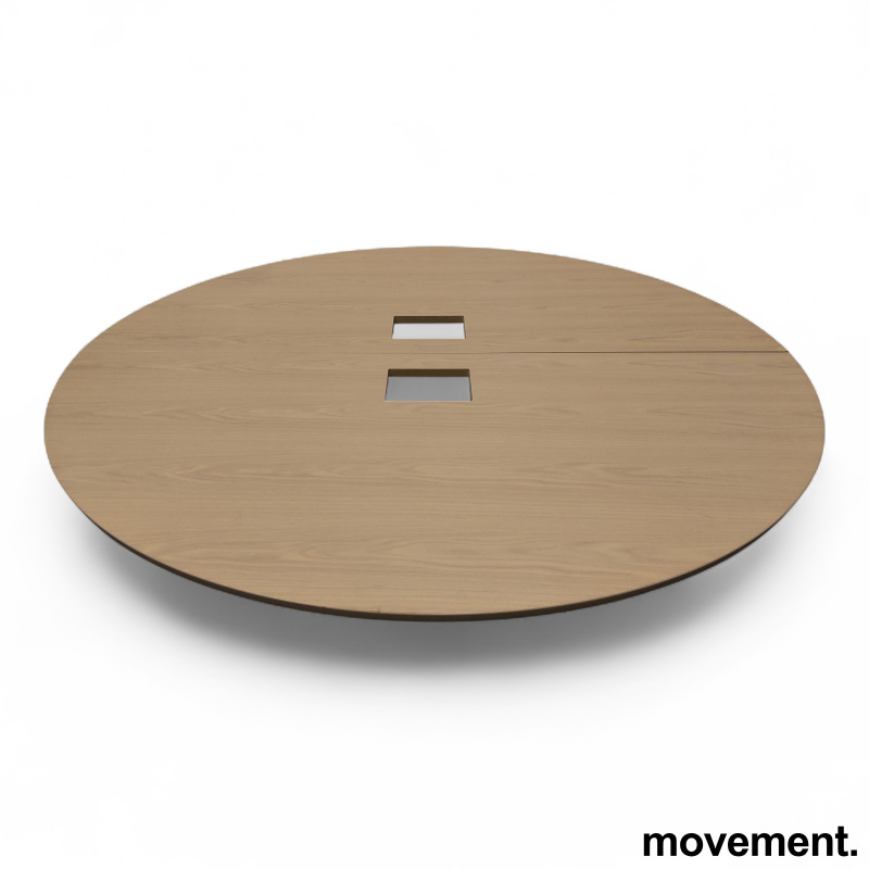 Møtebordsplate Ø=180cm Lys eik - 1 / 2