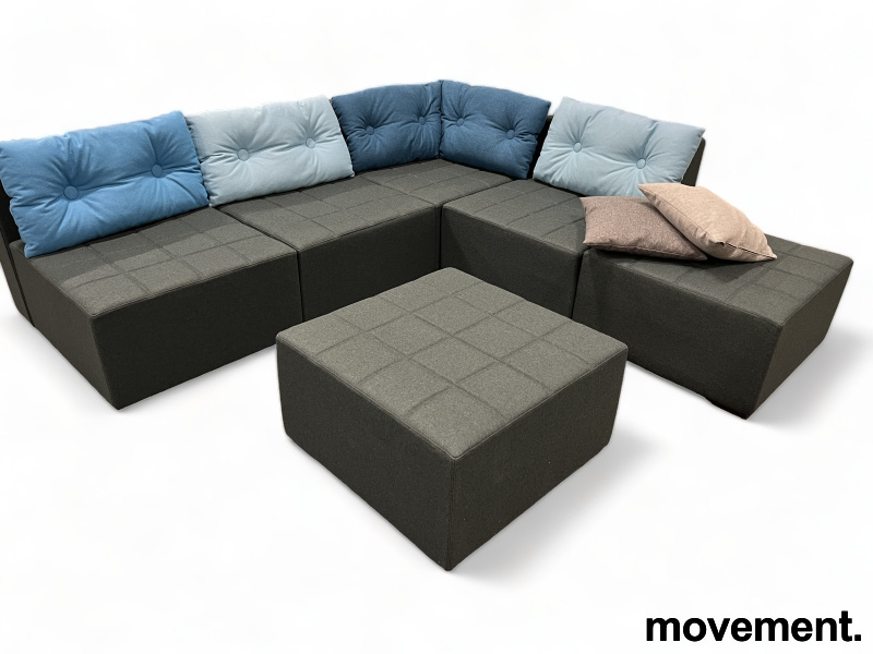 Monolog modulsofa, 6 moduler (3x - 1 / 4