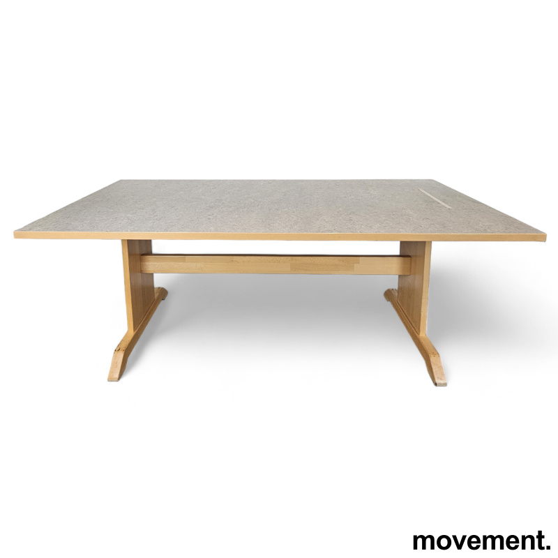 Akustikkbord 200x90cm Gråmønstret