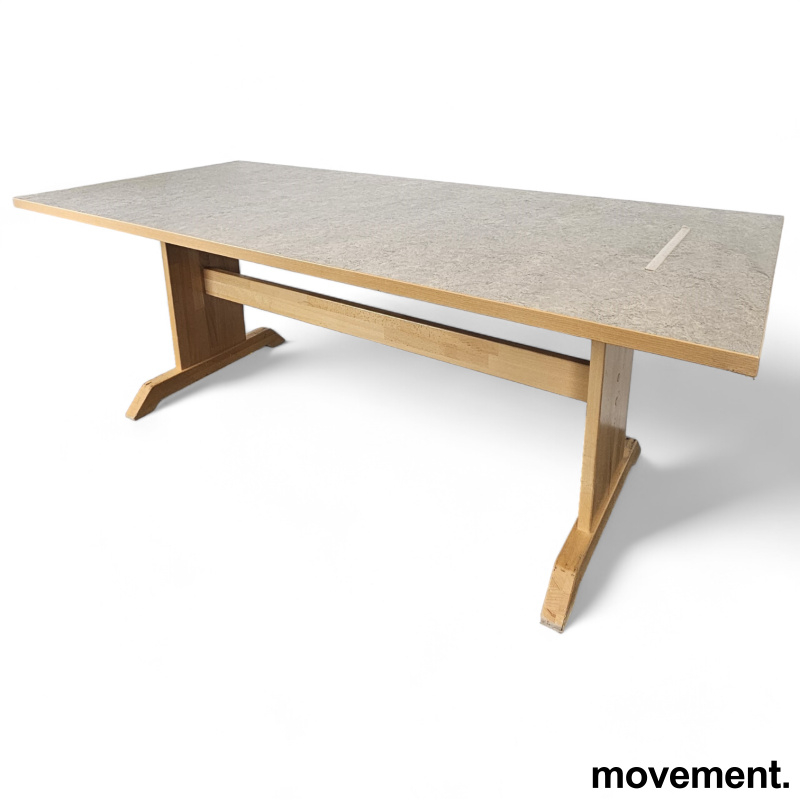 Akustikkbord 200x90cm Gråmønstret