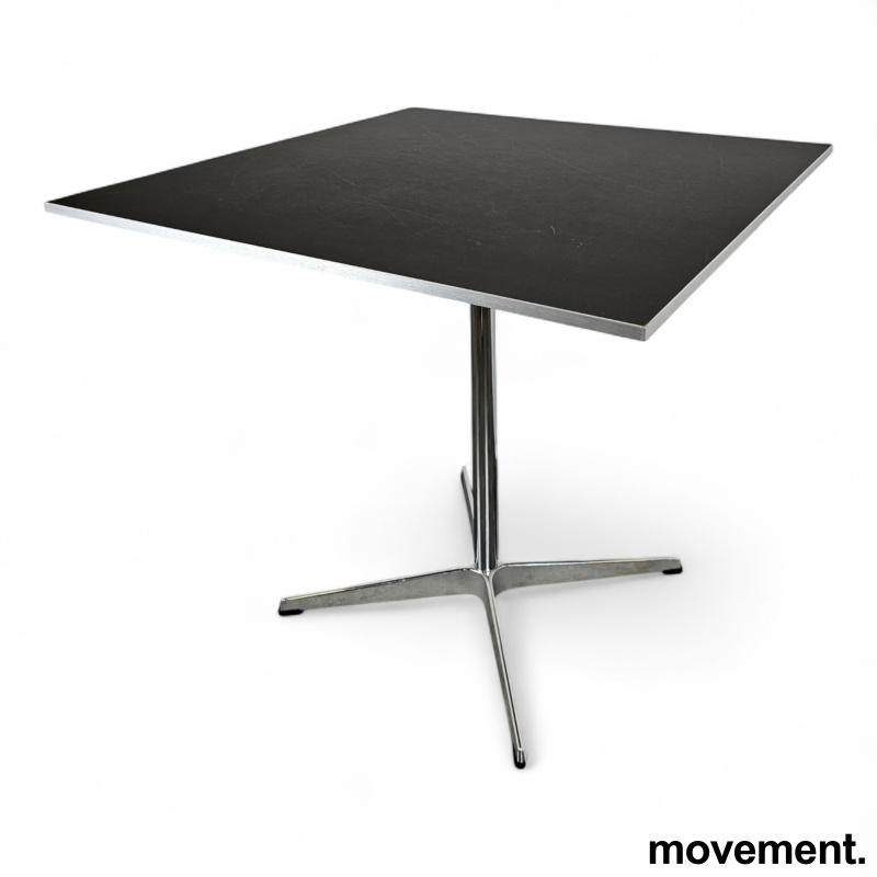 Kafebord 80x80cm Sort linoleum, - 1 / 2