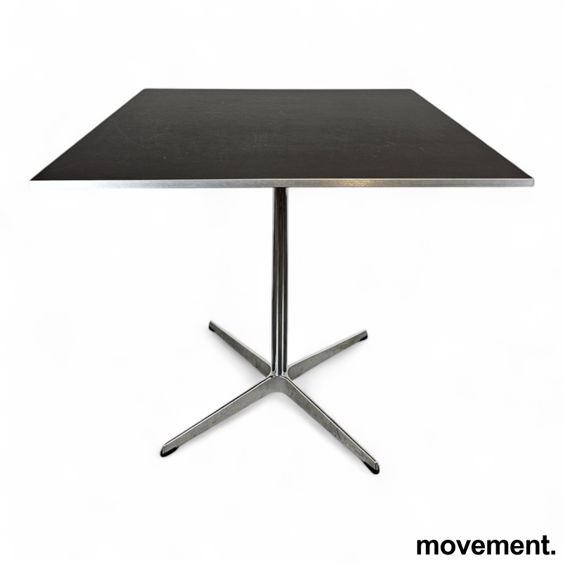 Kafebord 80x80cm Sort linoleum, - 2 / 2