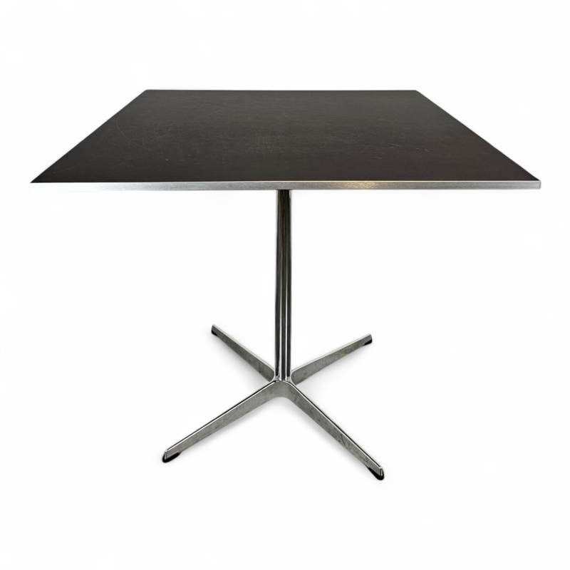 Kafebord 80x80cm Sort linoleum,