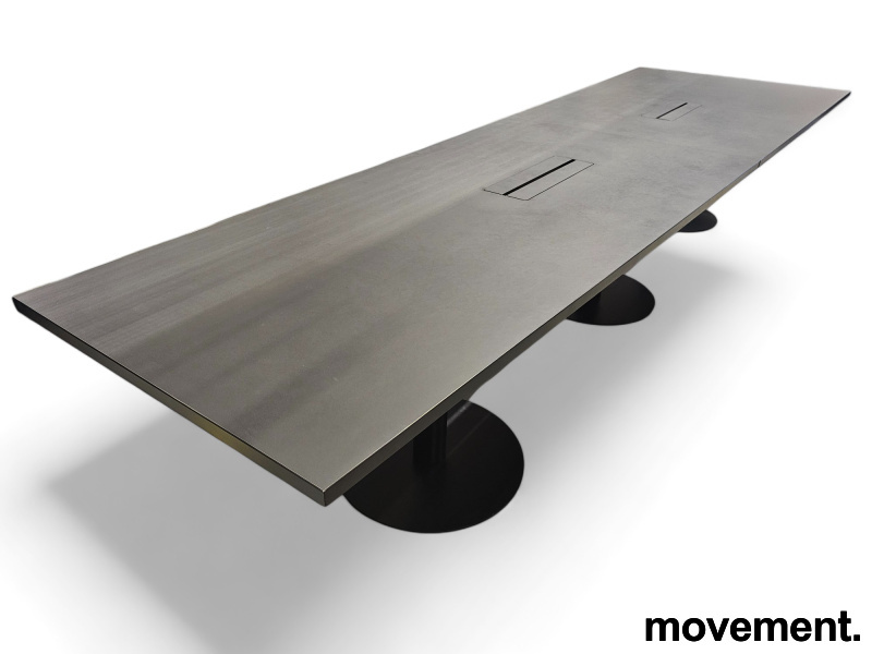 Møtebord 420x130/80cm Sort - 2 / 3