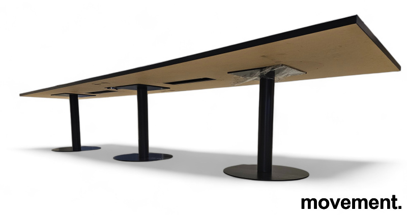 Møtebord 420x130/80cm Sort - 3 / 3