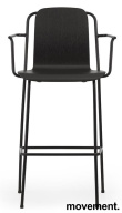 Studio bar armchair, 75cm Sort - 2 / 2