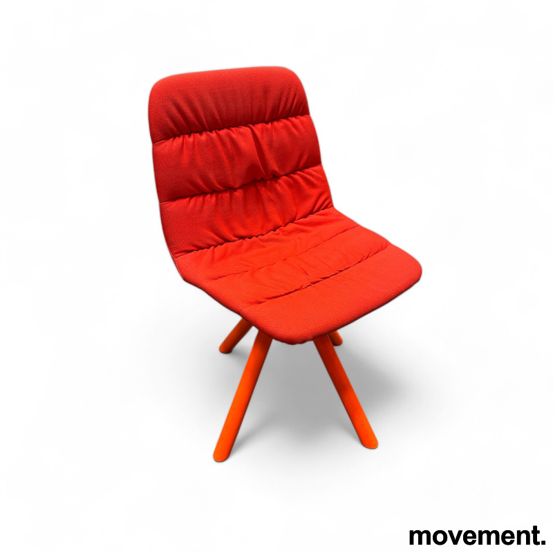 Maarten Wooden swivel base Rødt - 1 / 2