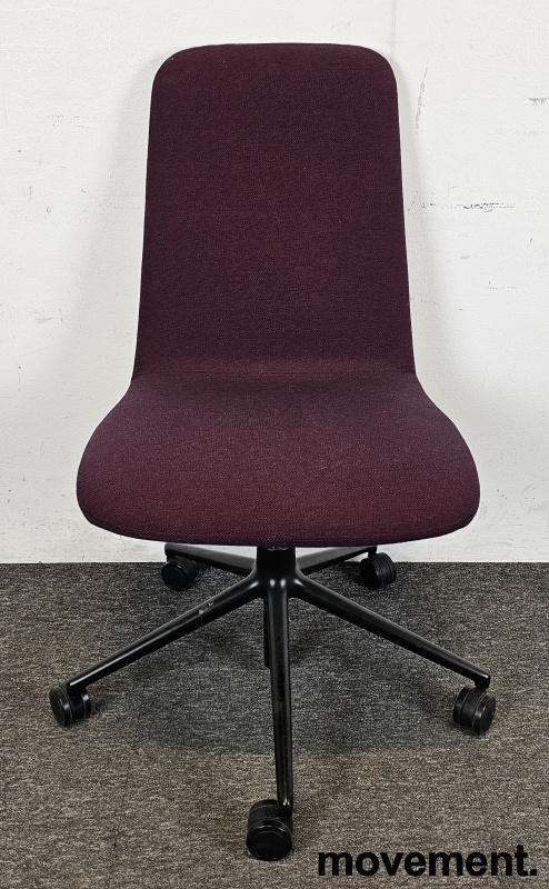 Off chair lav rygg med hjul Lilla - 4 / 4