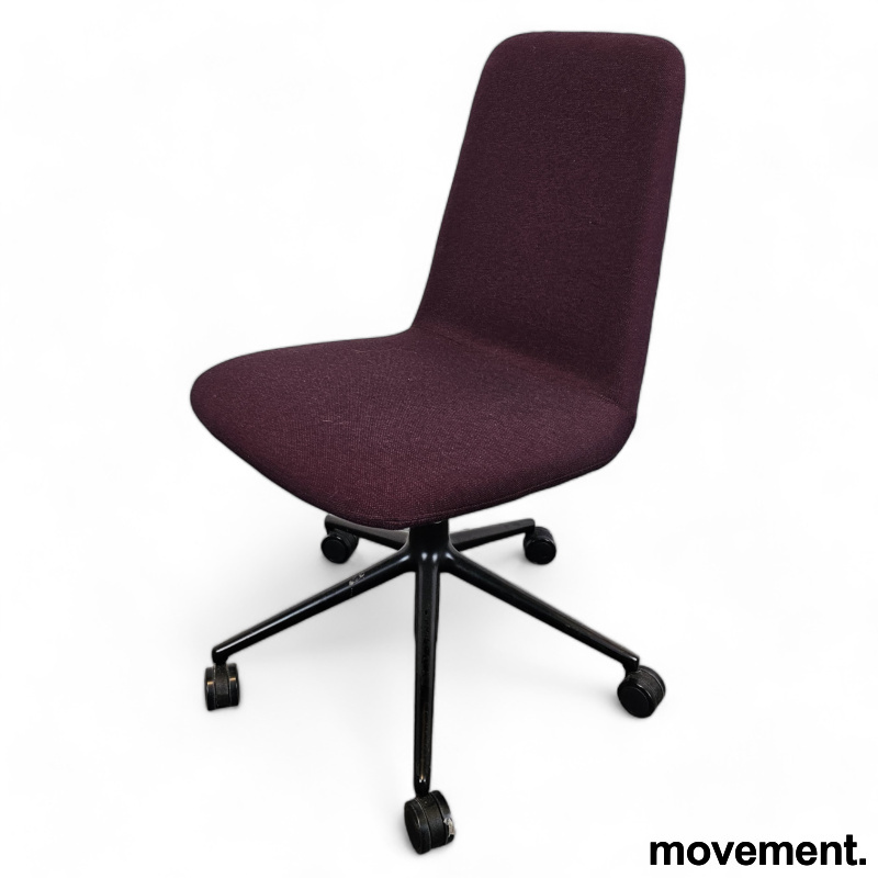 Off chair lav rygg med hjul Lilla - 1 / 4