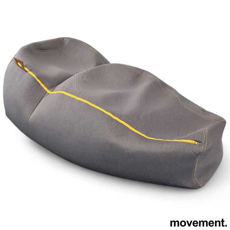 Office Nap T Grått stoff, gul