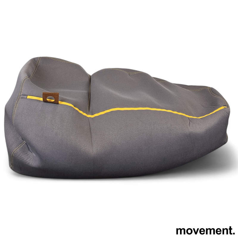 Office Nap T Grått stoff, gul