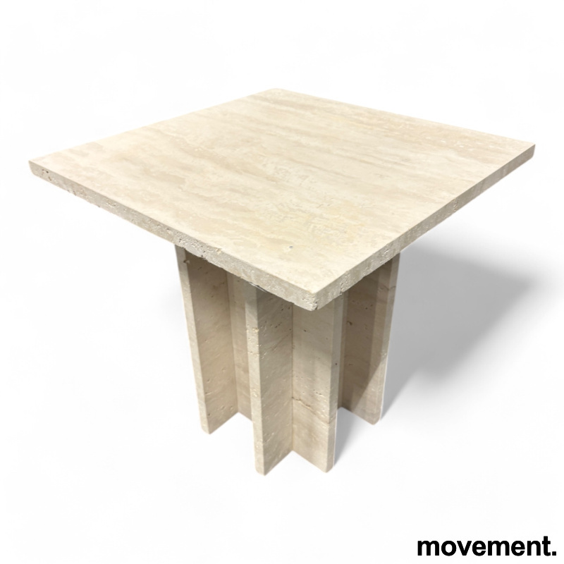 Stk. 1 Edge coffee table 45x45cm Travertin, Pent brukt Normann Copenhagen 4.