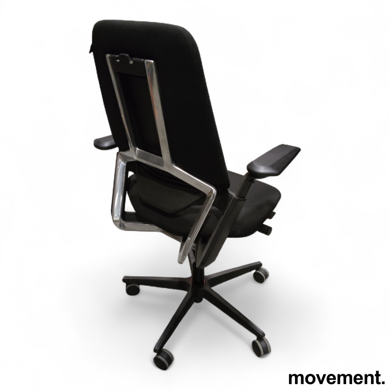 S3 med armlene Sort stoff, sort - 2 / 3