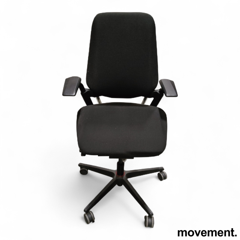 S3 med armlene Sort stoff, sort - 3 / 3