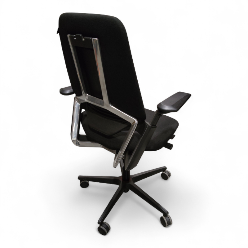 S3 med armlene Sort stoff, sort