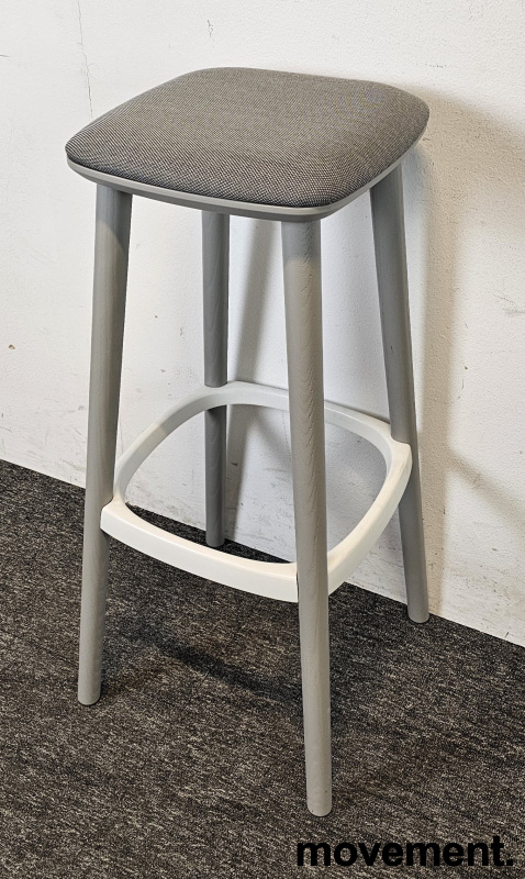 Babila barstol 78cm Grått stoff - 3 / 4