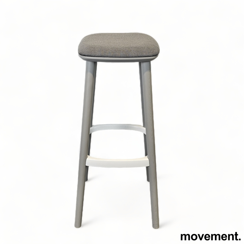 Babila barstol 78cm Grått stoff
