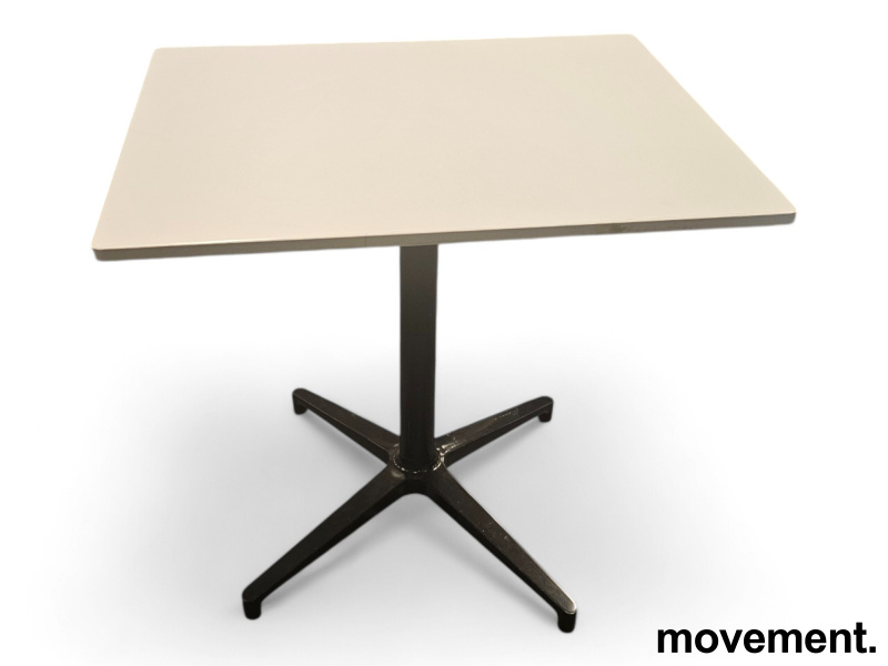 Bistro 80x64cm HVit laminat sort