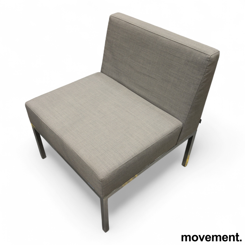 Cube sofamodul med rygg Grått stoff - 2 / 3