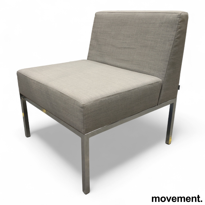 Cube sofamodul med rygg Grått stoff - 1 / 3