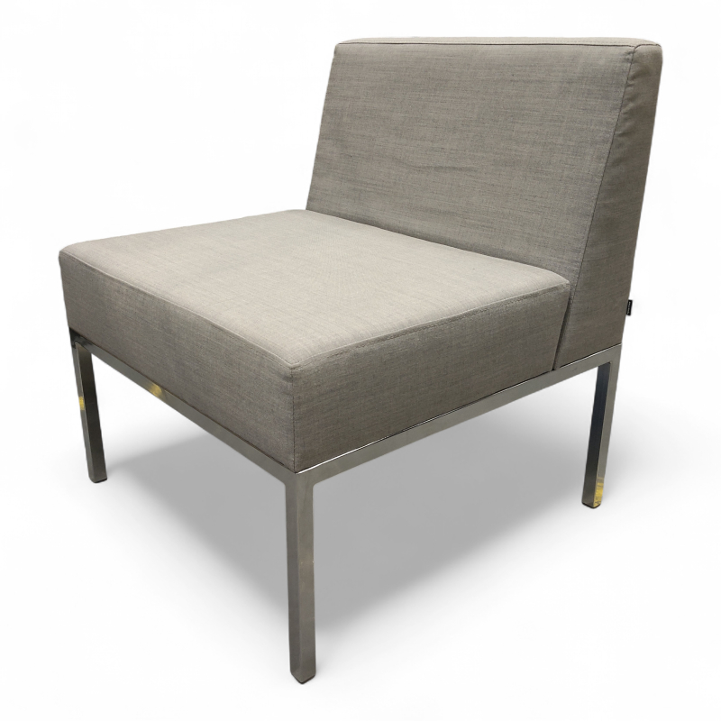 Cube sofamodul med rygg Grått stoff