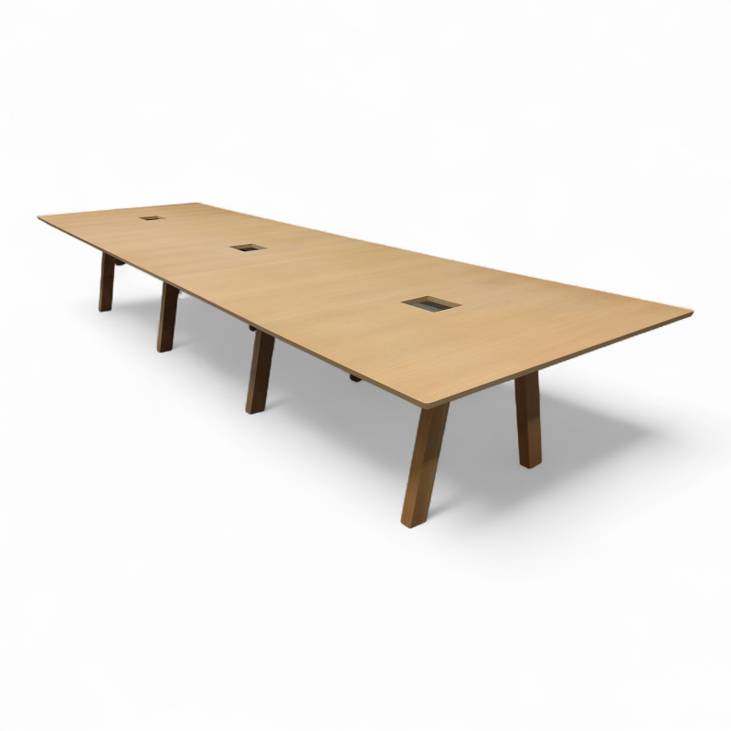 Collaborate møtebord 450x140cm Eik