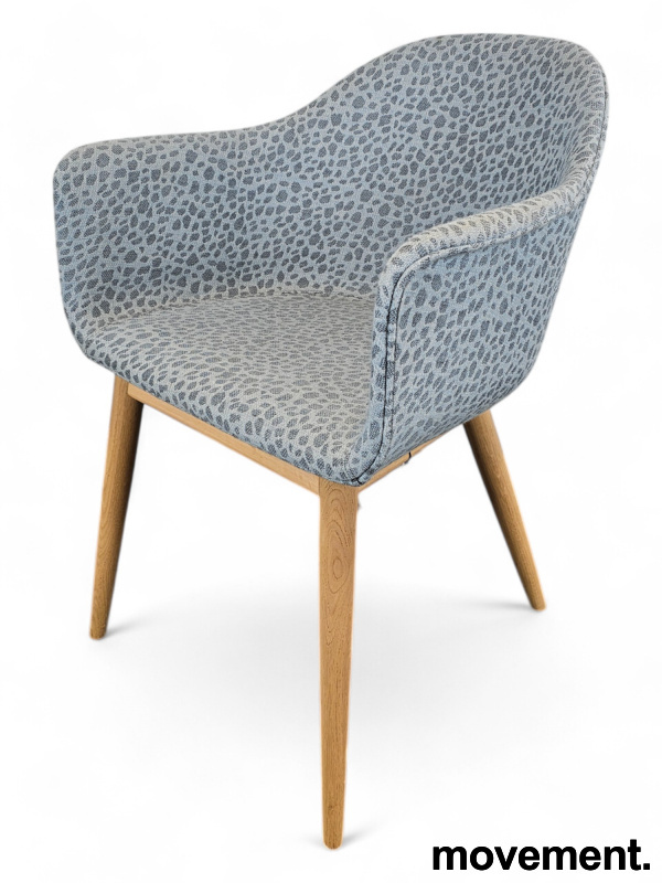 Harbour  lys blåmønstret stoff, - 1 / 2