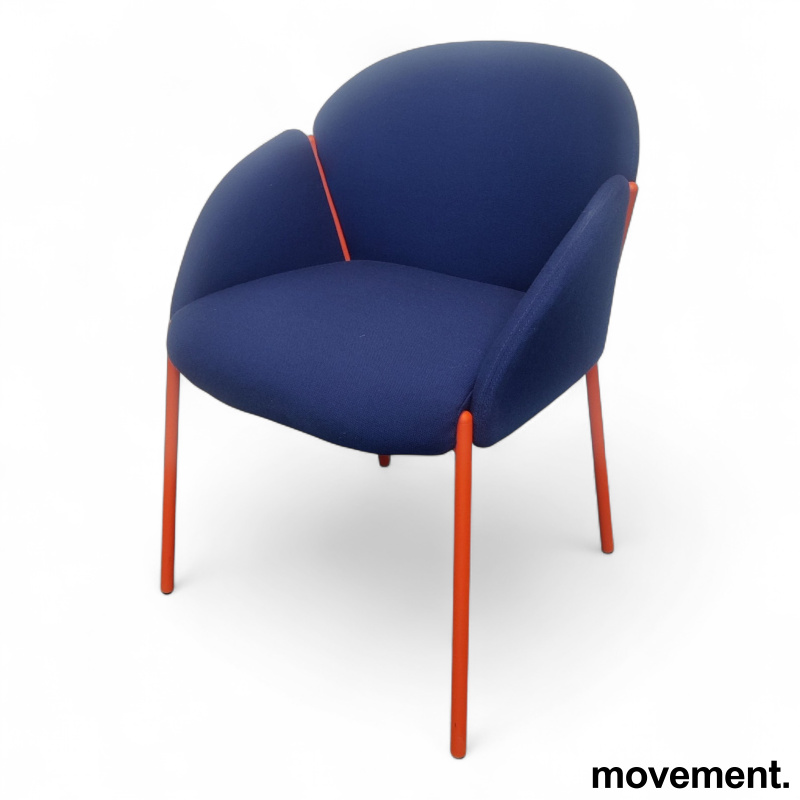 Andrea Blått stoff ben rødorange- - 1 / 3