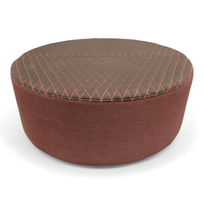 Movie puff Ø=90cm Brunt stoff