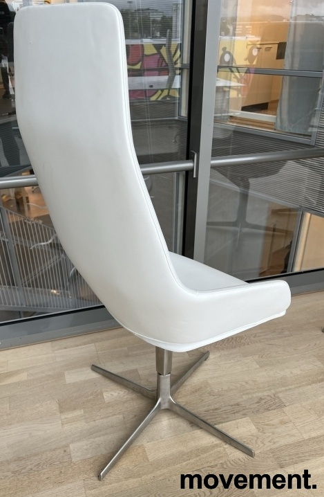 Aston lounge chair  Hvitt skinn, - 2 / 3