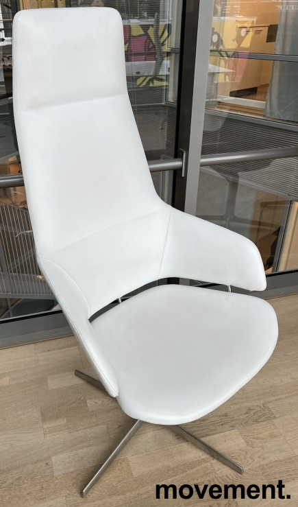 Aston lounge chair  Hvitt skinn,