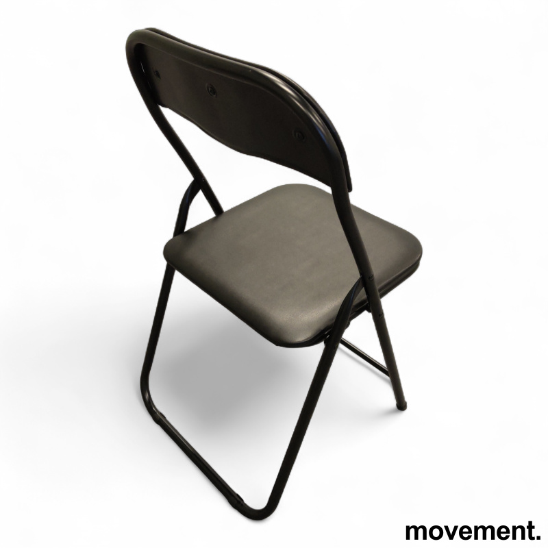 Viuf klappstol Sort kunstskinn, - 2 / 2