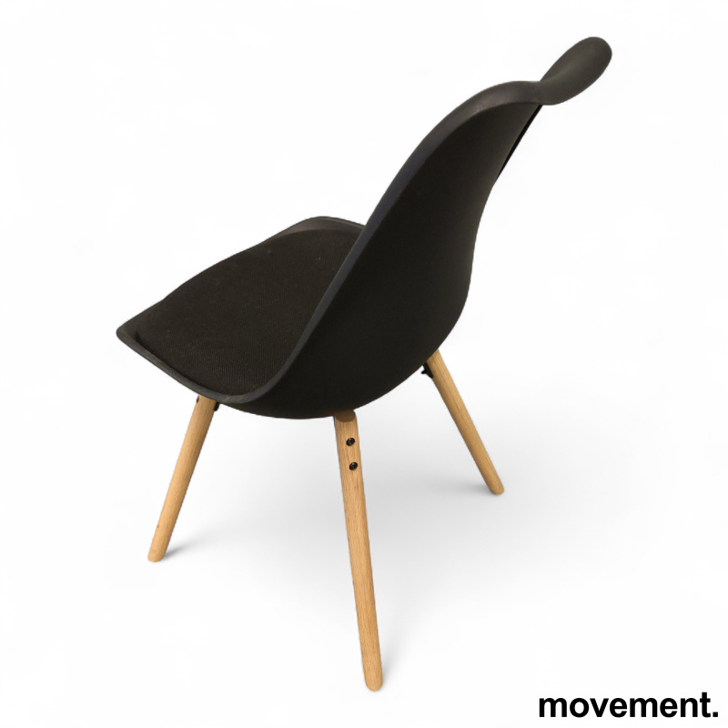 Kastrup spisestol Sort plast, sete - 2 / 2