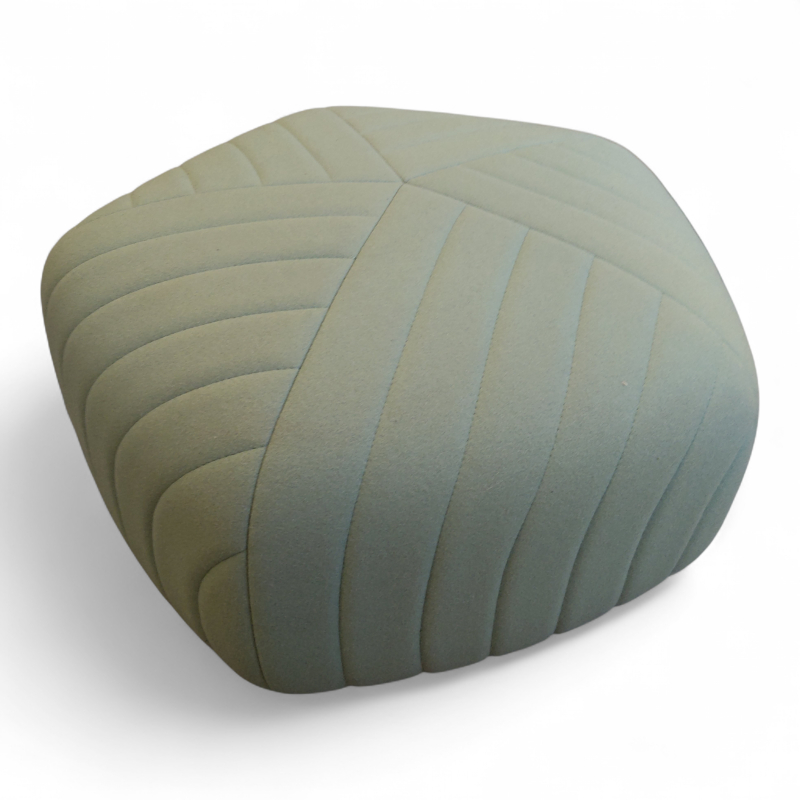 Five Pouf Large Grønt stoff, Pent