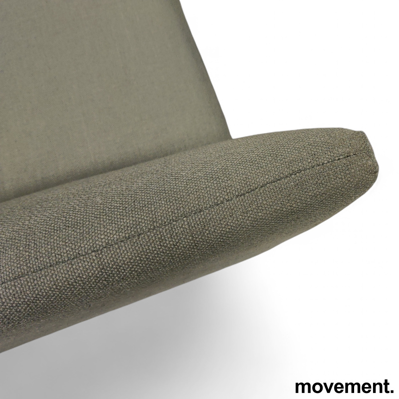 3-seter sofa, 260cm Grønt stoff, - 4 / 4