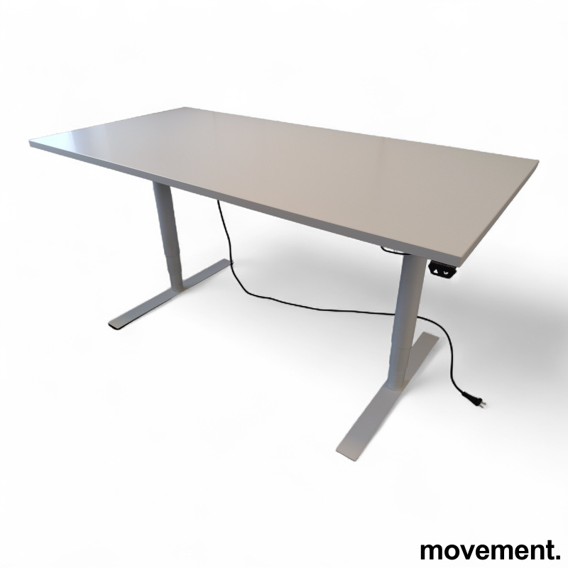 Hevsenk 160x80cm Hvit laminat, - 1 / 2