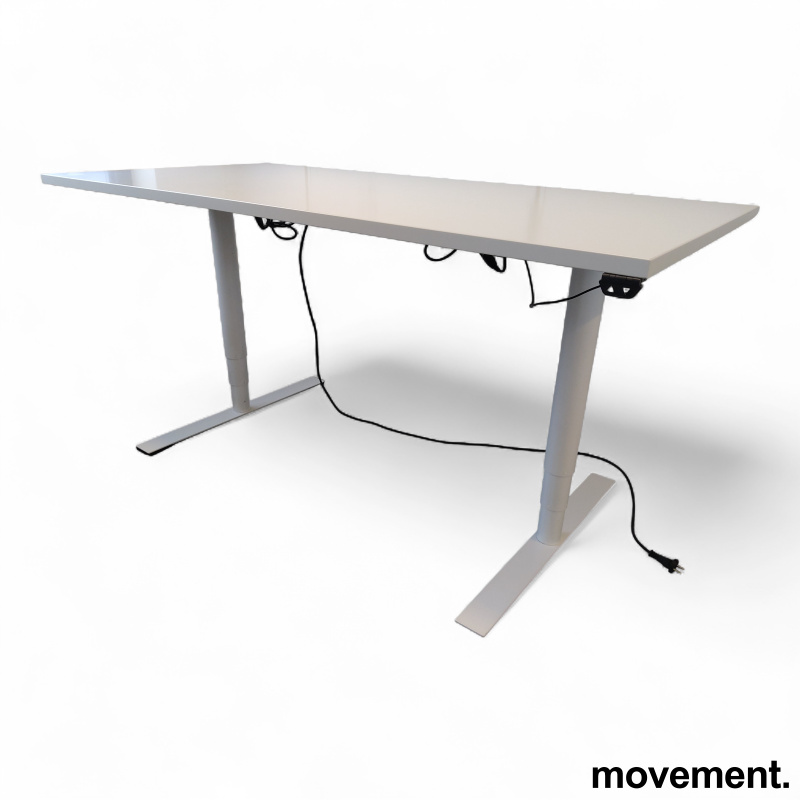 Hevsenk 160x80cm Hvit laminat, - 2 / 2