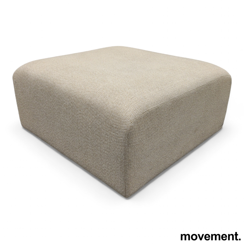 OK 001 Ottoman Beige stoff, grov - 1 / 2