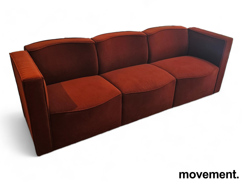 Pauline 3-seter Rustrødt